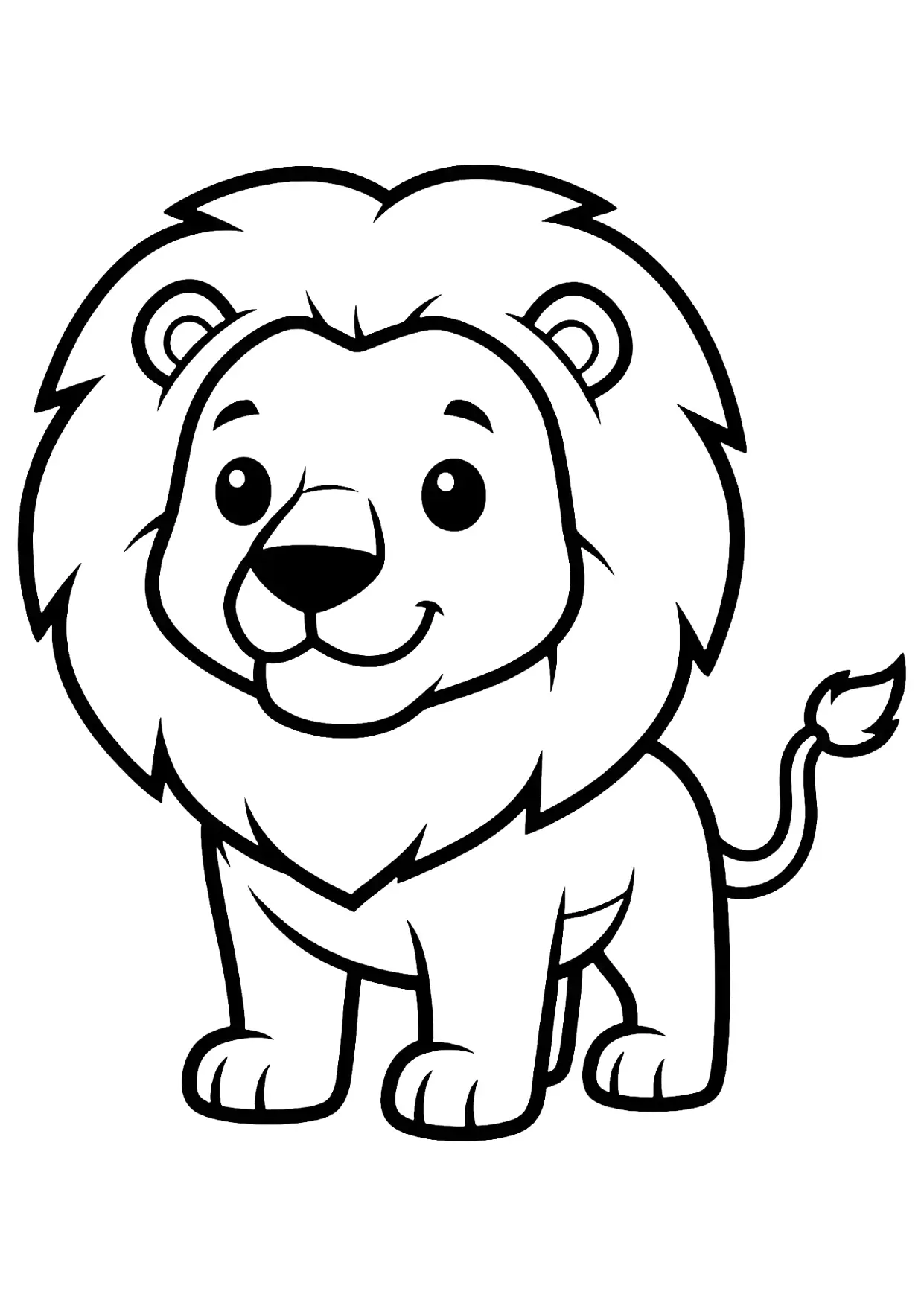 Löwe Ausmalbild