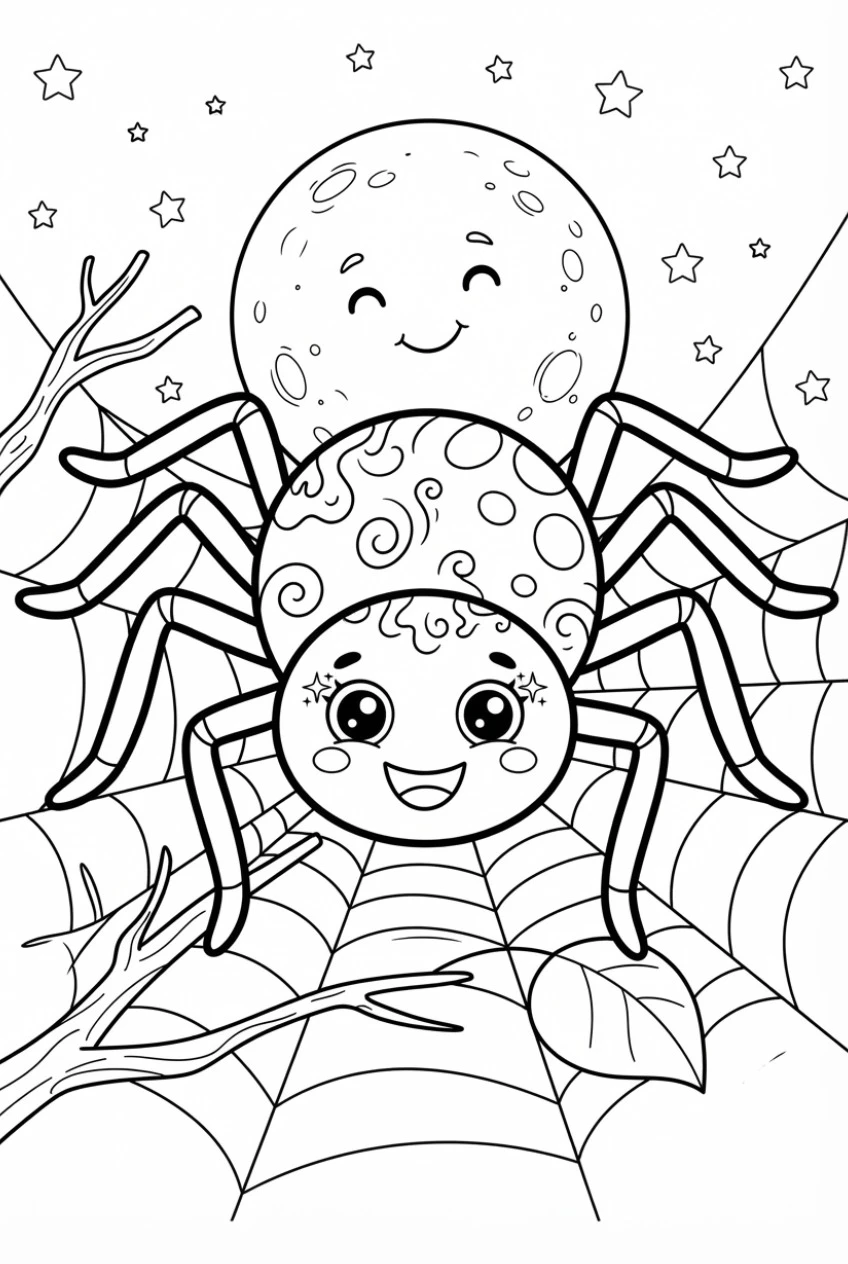 Spinne Ausmalbild