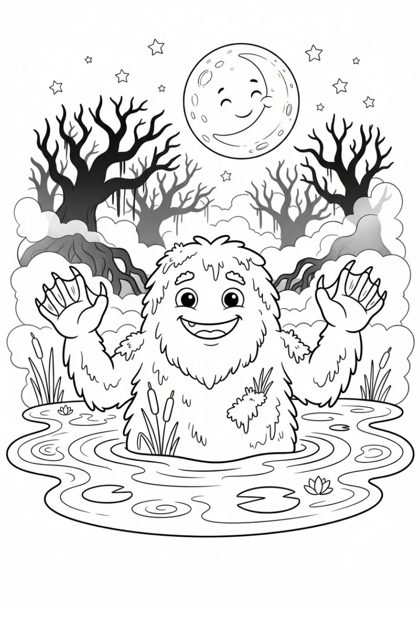 Sumpfmonster Ausmalbild