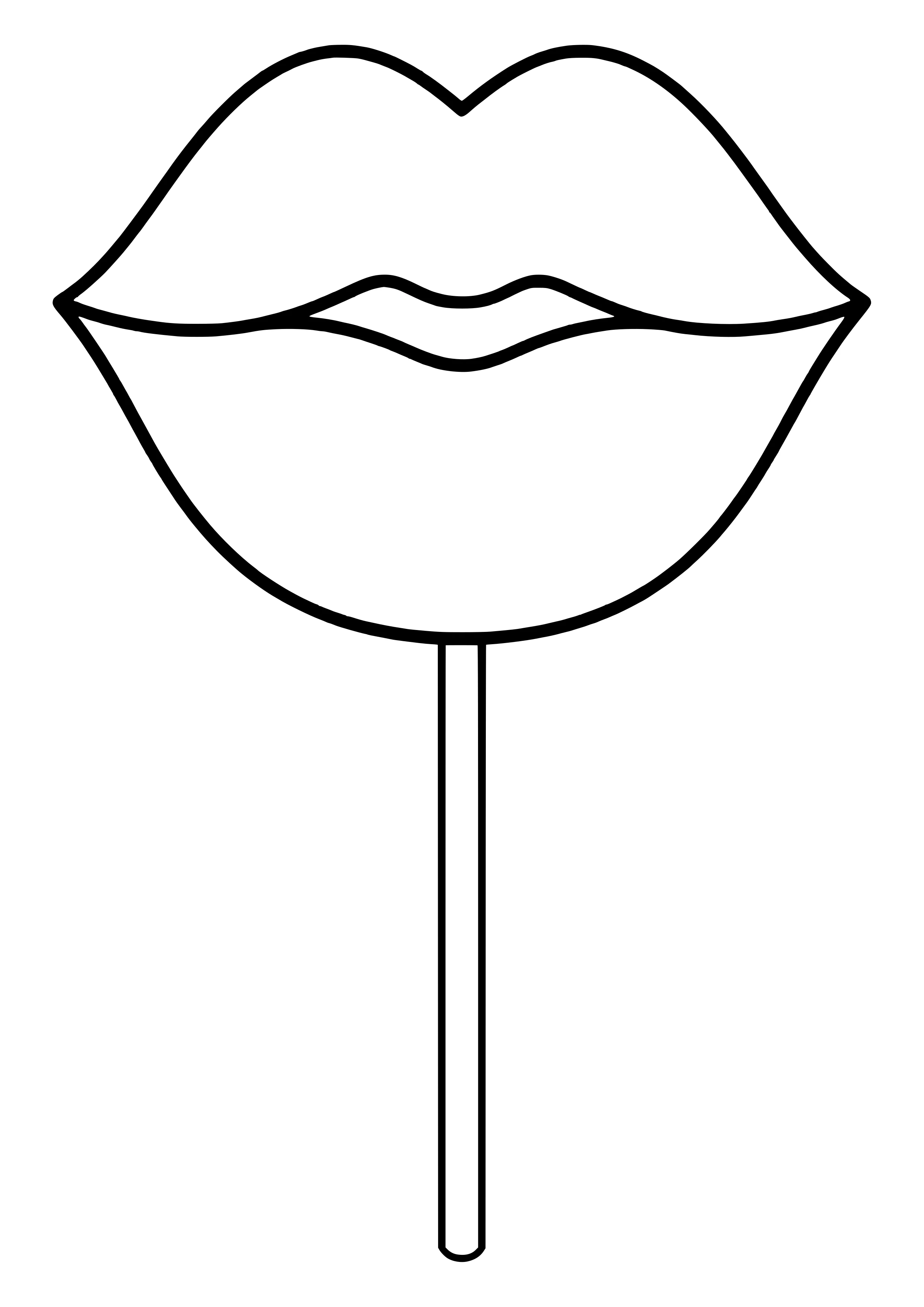 Big pair of full kiss lips as a photo booth prop on a stick, ready to print