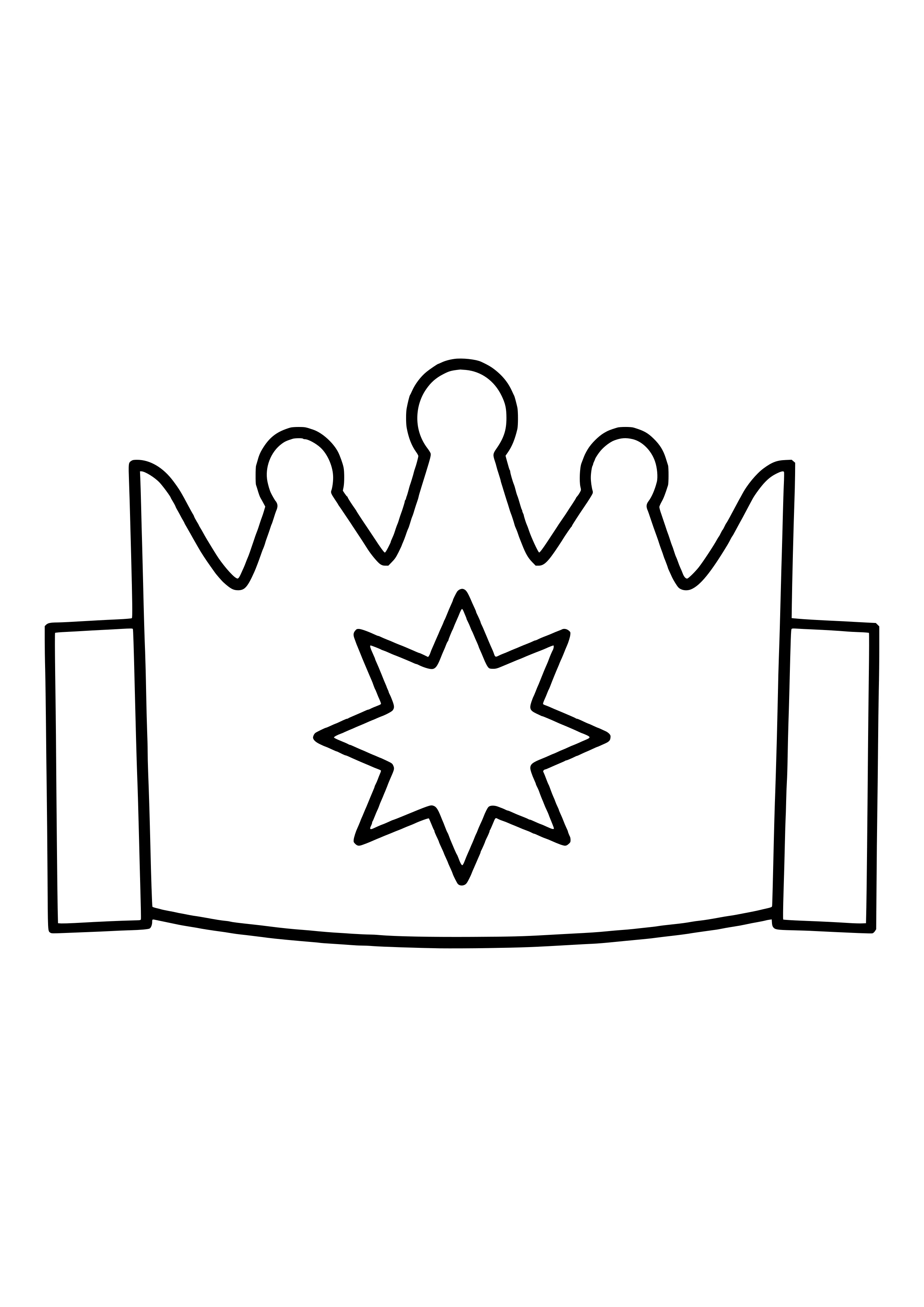 Three Kings crown with tall points and a big star in the middle, ready to print