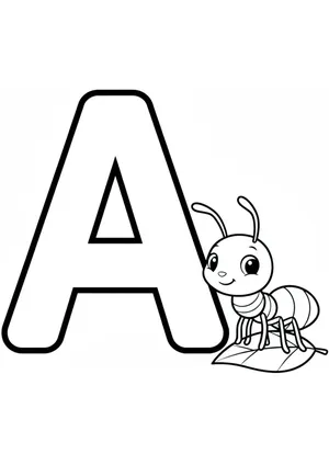 Buchstabe A Ausmalbild