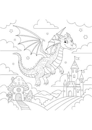 Drache Ausmalbild