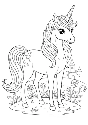 Einhorn Ausmalbild