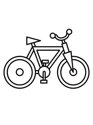 Fahrrad Formen Ausmalbild