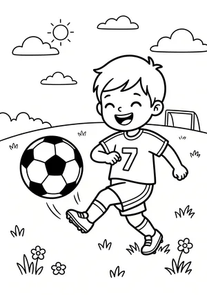 Soccer ball coloring page