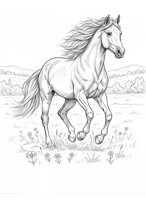 Pferd Ausmalbild