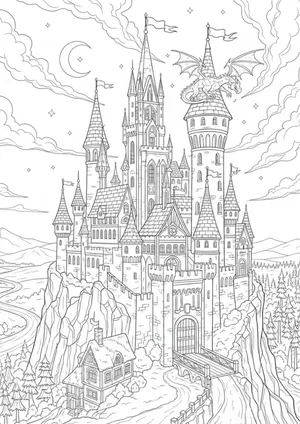 Schloss Ausmalbild