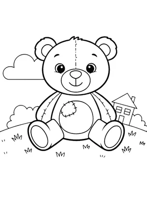 Teddy Ausmalbild