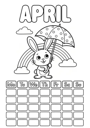 April calendar page