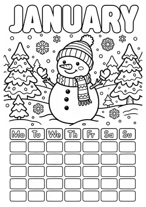 January calendar page