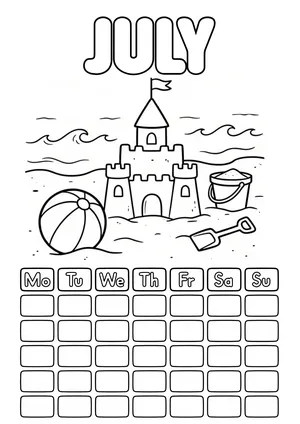 July calendar page