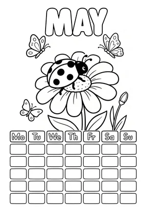 May calendar page