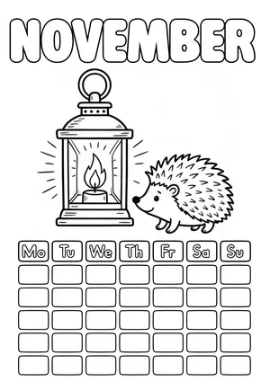 November calendar page