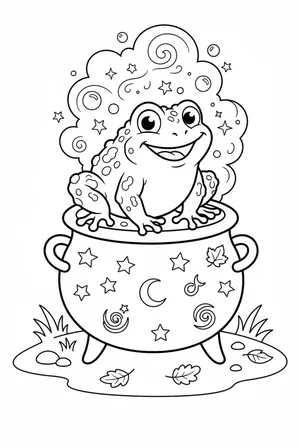 Toad Coloring Page
