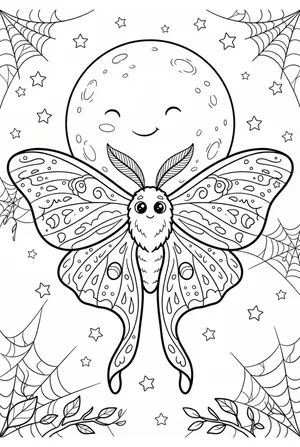 Moth Coloring Page