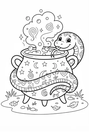 Snake Coloring Page