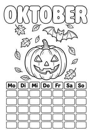 Oktober Kalenderbild
