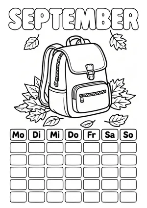 September Kalenderbild