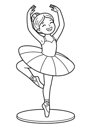 Ballet coloring page