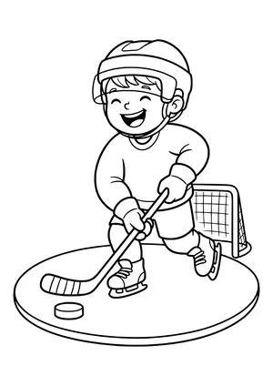 Ice Hockey coloring page
