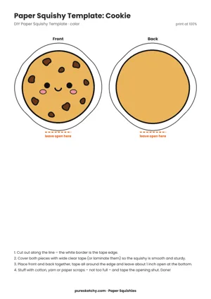 Round golden-brown cookie with chocolate chunks, a bitten corner and a friendly face